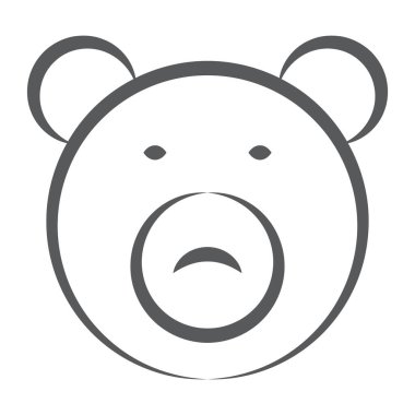 Oyuncak bebek oyuncağı, oyuncak ayının çizgi simgesi.