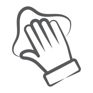 5x tap parmak, doğrusal düzenlenebilir biçimi simge biçimi 