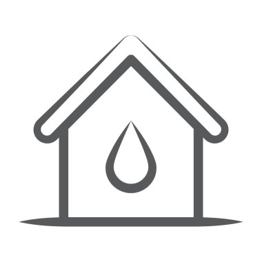 Bir eve damlat, ev su hattı simgesi