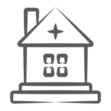 Kilise ve katolik ibadeti simgeleyen satır simgesi