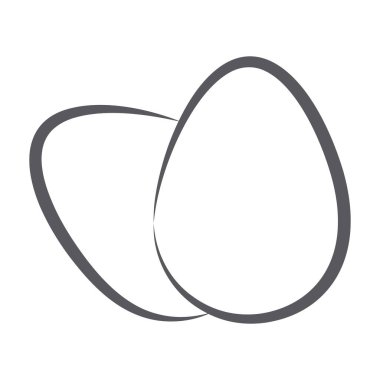 Kümes hayvanları yumurtası vektörü, el çizimi simge tasarımı 