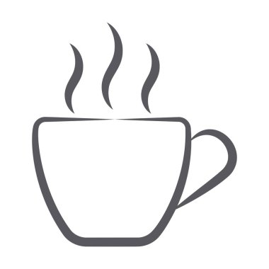 Sıcak çay vektör biçimi, içecek simgesi tasarımı 