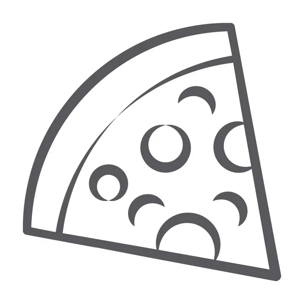 Comida Plástico Italiana Recheada Legumes Salsichas Uma Fatia Pizza — Vetor de Stock