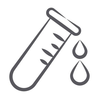 Karalama çizgisi vektöründe kan örneği aygıtı