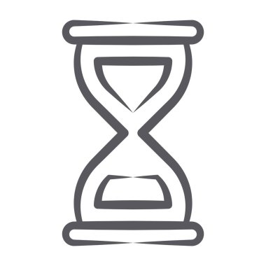 Kum saati ya da kum saati. Modern basit kum saati işareti.