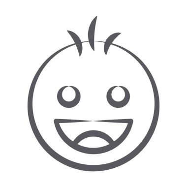 Sevimli yeni doğmuş bebek, yeni karalama vektör tasarımı.