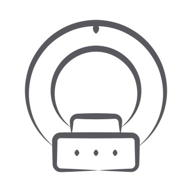 Tıbbi teknoloji makineleri, tomografinin karalama simgesi