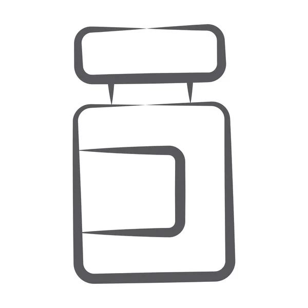 Medicine Icon Doodle Line Design — Stock Vector