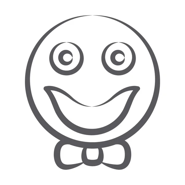 Ícone Doodle Feliz Emoji Para Aplicativos Móveis Projetar Projetos — Vetor de Stock