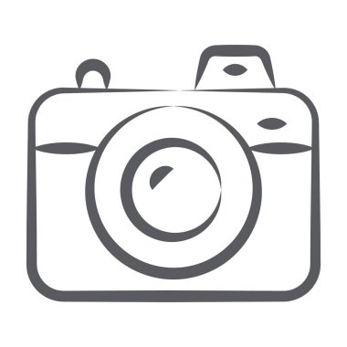 Düzenlenebilir biçimdeki kamera vektörünün tasarımı 