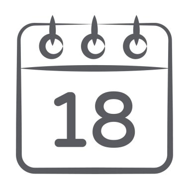 Takvimin Doodle biçim simgesi, olay planlayıcısı veya anımsatıcı