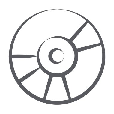 Dijital CD, satır biçiminde cd simgesi 