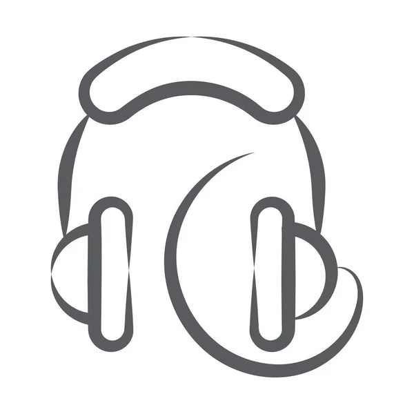 Ακουστικά Που Δείχνουν Την Έννοια Του Εικονιδίου Ακουστικών — Διανυσματικό Αρχείο