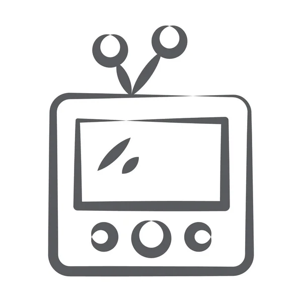 Vintage Vektor Doodle Linie Icon Design — Stockvektor