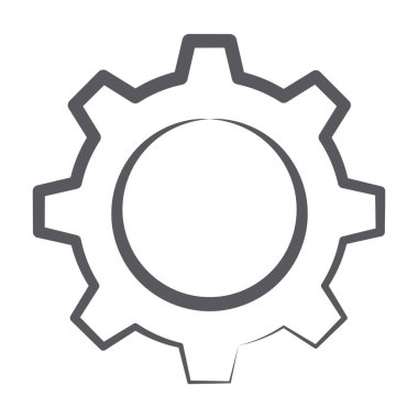 Dişliler, araç simgesi karalama çizgisi vektör biçiminde ayarlanıyor.