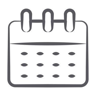 Takvimin çizgi simgesi, olay planlayıcısı 