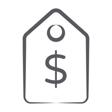 Web siteleri ve uygulamalar için etiket ikonu tasarımı.