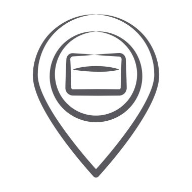 Temel Vektör biçimi karton içinde lojistik konum 