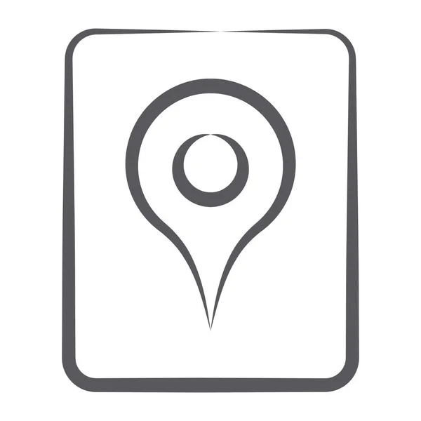 Značka Mapy Papíru Odznak Umístění — Stockový vektor