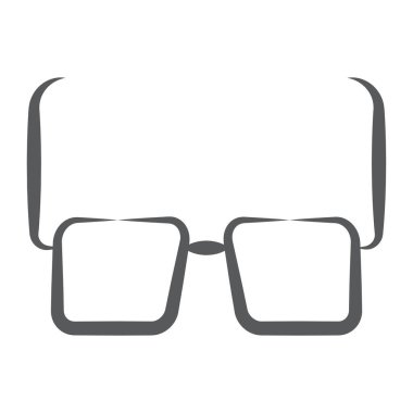 Güneş gözlüğü simgesi, göz koruma aksesuarı 