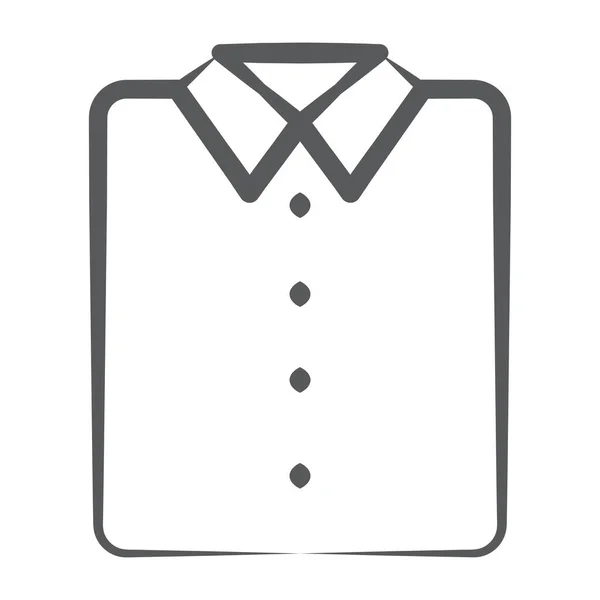 Modern Style Icon Formal Shirt Line Design — Stock Vector