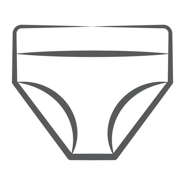 Una Prenda Ropa Interior Icono Estilo Línea Panty Vector — Archivo Imágenes Vectoriales