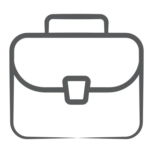 Briefcase Bag Icon Design Line Vector — 스톡 벡터