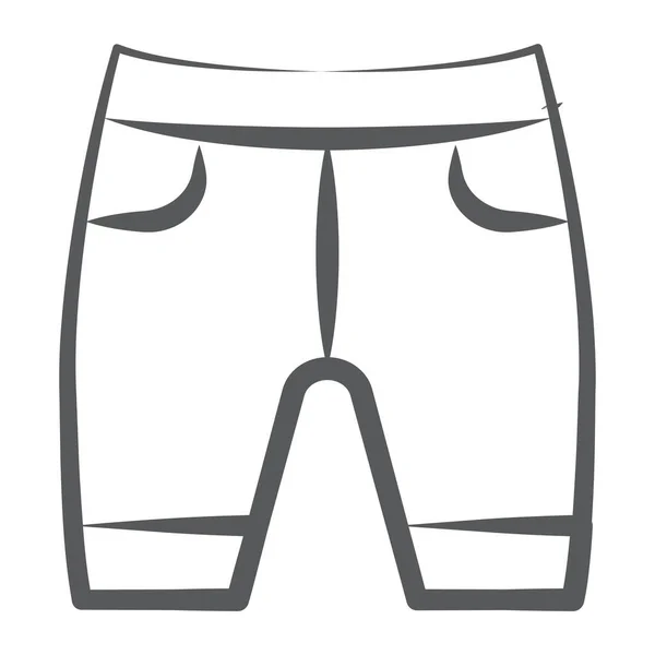 Icône Style Moderne Bébé Pantalon Vecteur — Image vectorielle