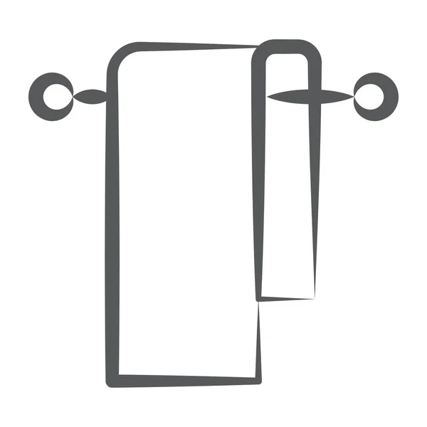 Aufhängetuch Symbol Linearen Design — Stockvektor