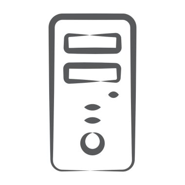 Merkezi işlem biriminin vektör biçimi olan İşlemci simgesi 