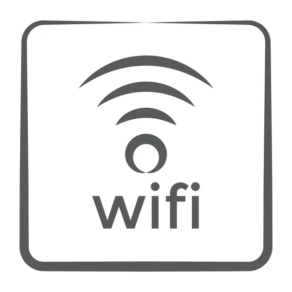 Vector Señales Wifi Icono Moda Las Señales Internet — Archivo Imágenes Vectoriales