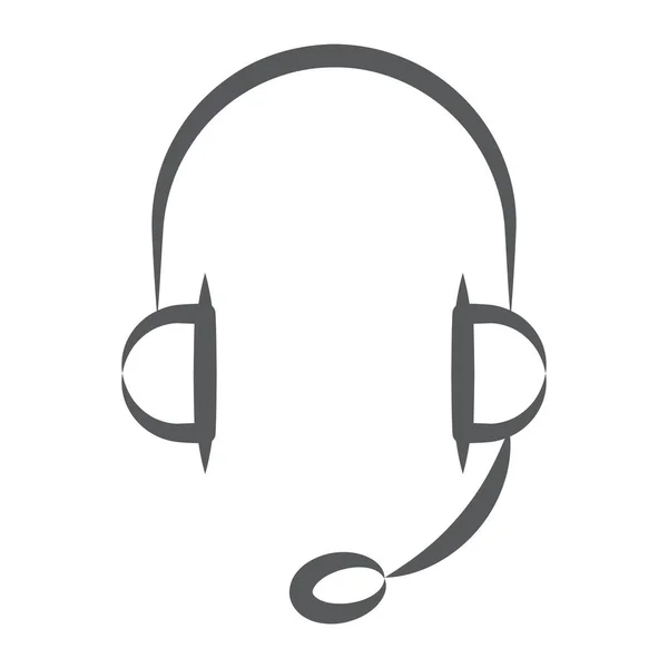 Διάνυσμα Στυλ Ακουστικών Γραμμικό Εικονίδιο Ακουστικών — Διανυσματικό Αρχείο