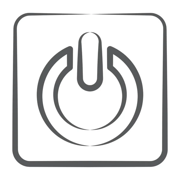 Tlačítko Power Ikona Vypínače — Stockový vektor