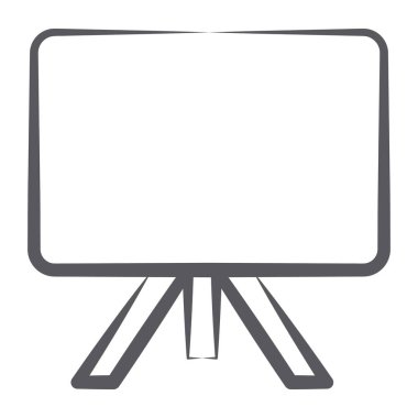 Bir tuval duruş çizgisi simgesi