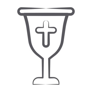 Fırça darbesiyle dizayn edilmiş düzenlenebilir bir kadeh.