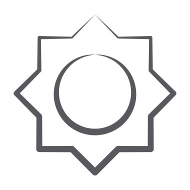 Temel Geometrik şekil Arabesk olarak bilinen İslami sanatı gösteriyor, çizgi vektörü