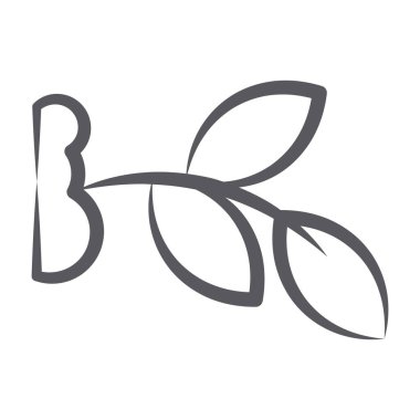 Moder doğrusal tarzında filizlenme simgesi, bitki koruması 