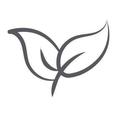 Eko simge biçimi, bitki yaprakları bırakır 