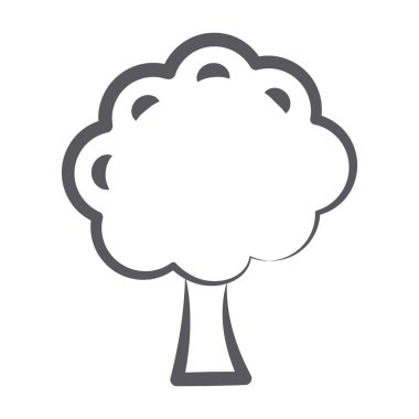 Ağacın moda simgesi, vahşi orman 