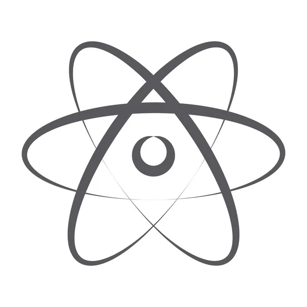 Atom Tudomány Ikon Stílus Molekuláris Hálózat — Stock Vector