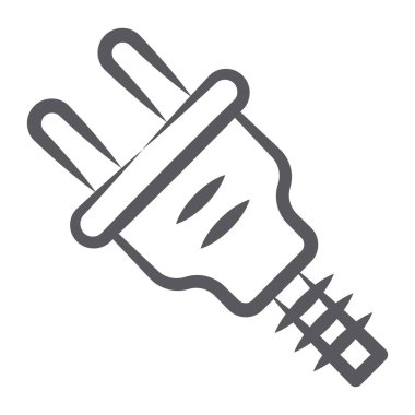 Karalama dizaynında elektrik dolgu simgesi, düzenlenebilir vektör 