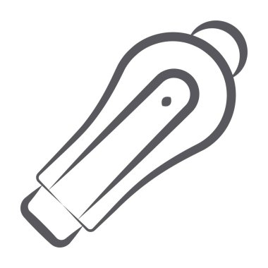 Bluetooth aygıt simgesi tasarımı, kulaklık vektörü 