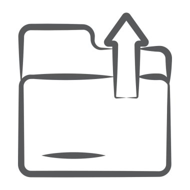 Dizin üzerinde yukarı doğru ok, dizin satırı simgesi yükle