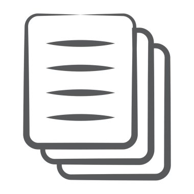 Satır dizaynındaki dosyaların simgesi