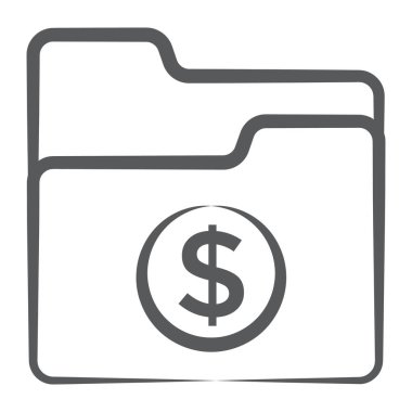 Bir dizin üzerindeki dolar, iş dizini satırı simgesi