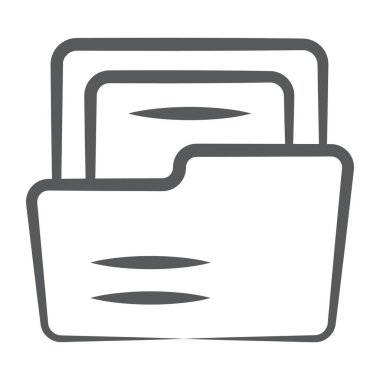 Dosya depolama kabini, arşiv fırça vuruş simgesi