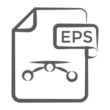 Bir adobe eps dosya satır simgesi tasarımı