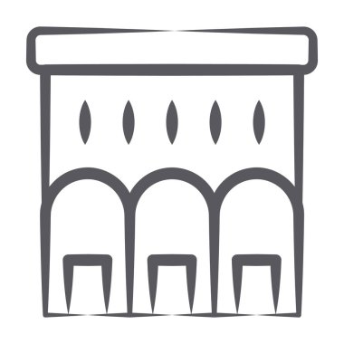 Su barajının vektör biçimi, doğrusal tarzda hidroelektrik. 