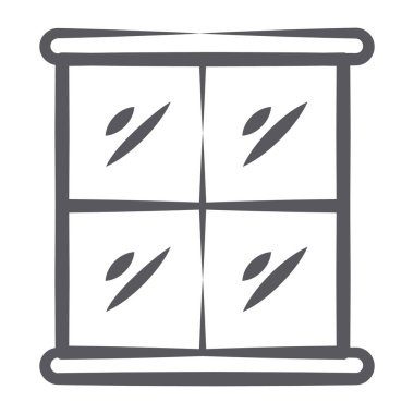 Cam pencere simgesi, parlak ön cam 