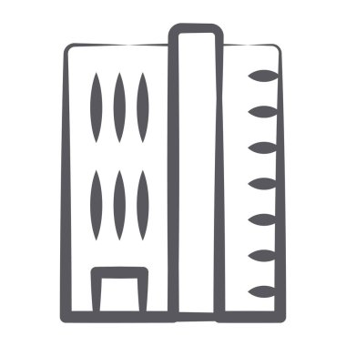 Alışveriş mağazası simgesinin düzenlenebilir fırçası, mağaza önü